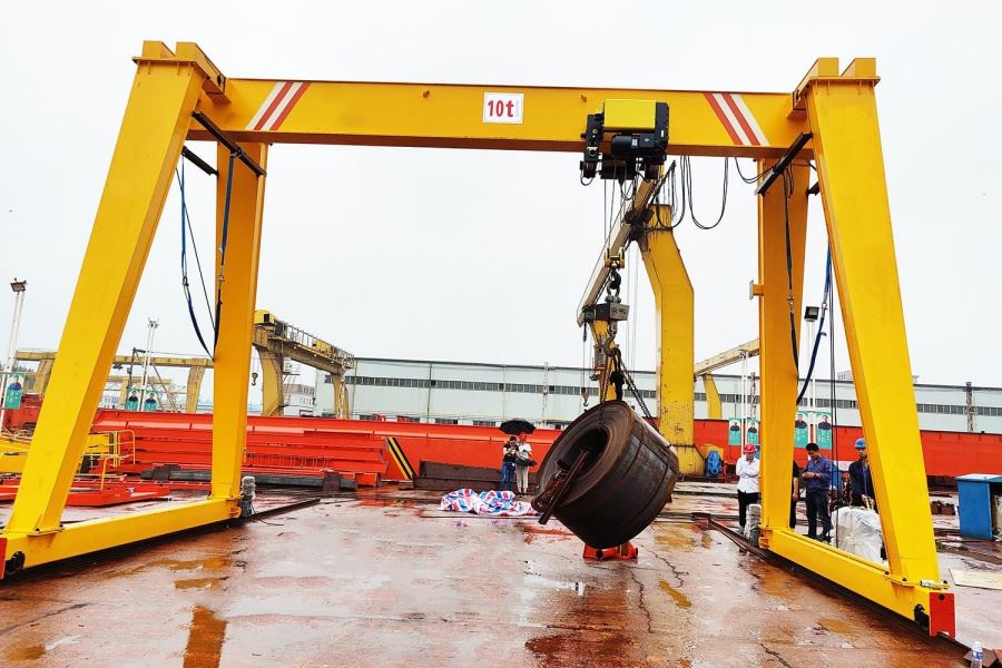 Single Beam Mobile Gantry Crane voor workshop tillen